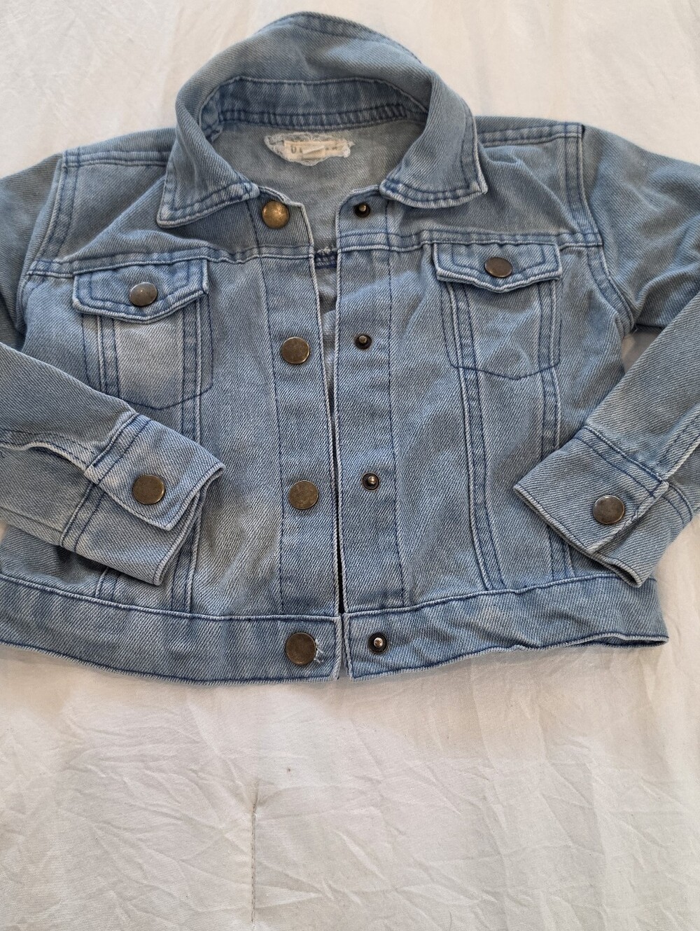 Btween Denim Jeans Jacket Girls Classic Pockets Size 3T